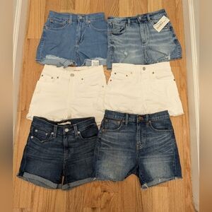 1S. BUNDLE OF 6 PAIRS OF DENIM SHORTS